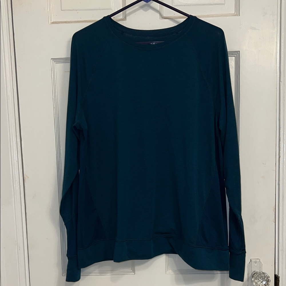 Avia Dark Teal Long Sleeve Top